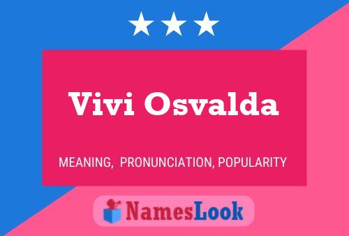 Vivi Osvalda Name Poster