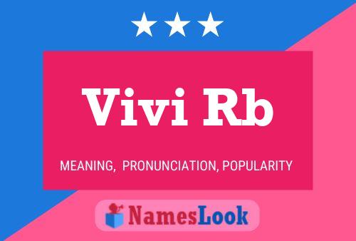 Vivi Rb Name Poster