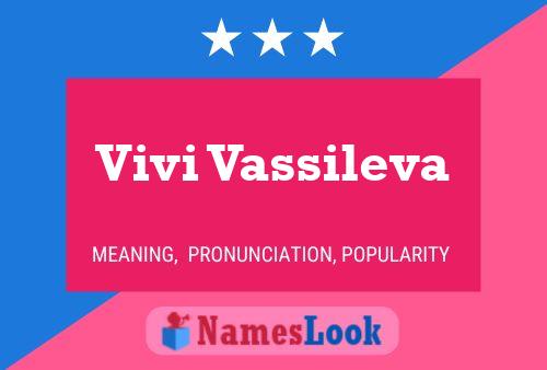 Vivi Vassileva Name Poster