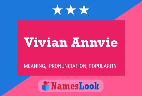 Vivian Annvie Name Poster