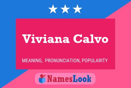 Viviana Calvo Name Poster