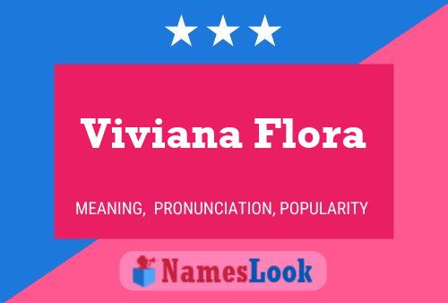 Viviana Flora Name Poster