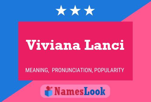 Viviana Lanci Name Poster