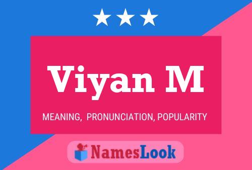 Viyan M Name Poster