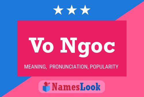 Vo Ngoc Name Poster