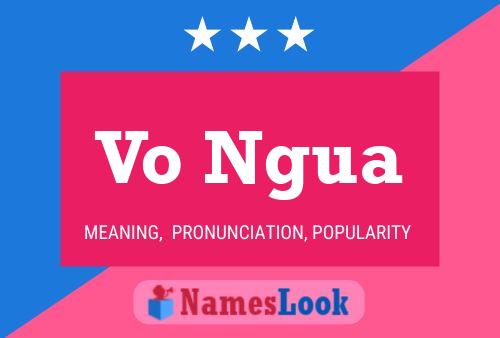 Vo Ngua Name Poster