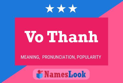 Vo Thanh Name Poster