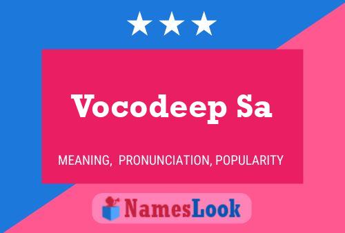 Vocodeep Sa Name Poster