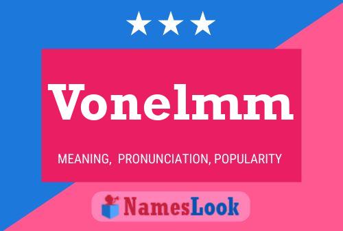 Vonelmm Name Poster