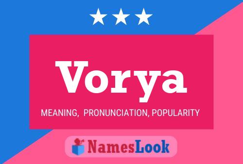 Vorya Name Poster