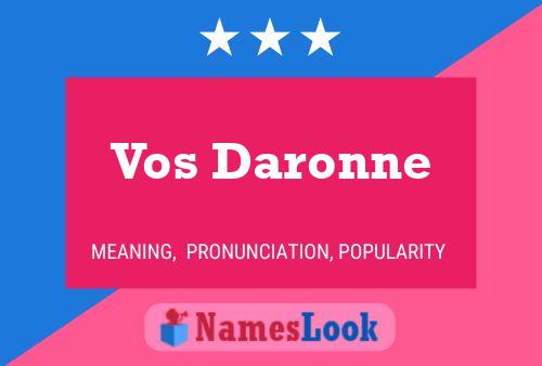 Vos Daronne Name Poster