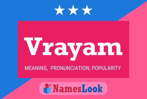 Vrayam Name Poster