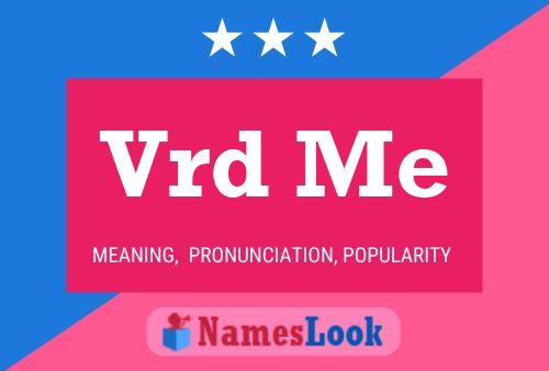 Vrd Me Name Poster