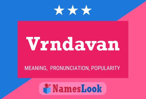 Vrndavan Name Poster