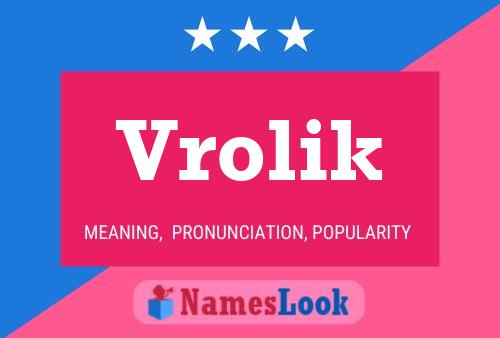 Vrolik Name Poster