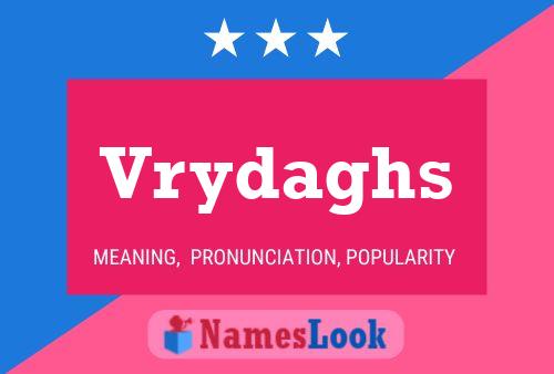 Vrydaghs Name Poster