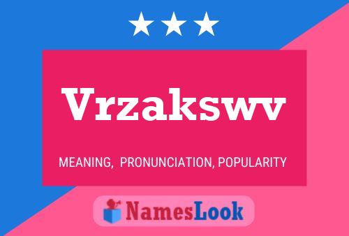 Vrzakswv Name Poster