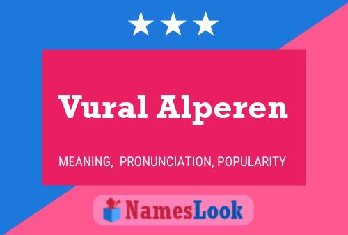 Vural Alperen Name Poster