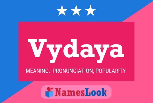 Vydaya Name Poster