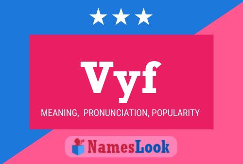 Vyf Name Poster