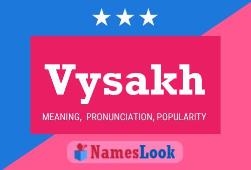 Vysakh Name Poster