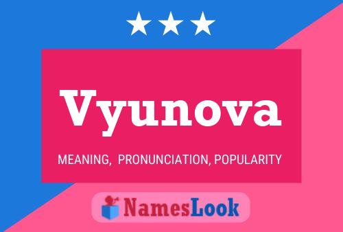 Vyunova Name Poster