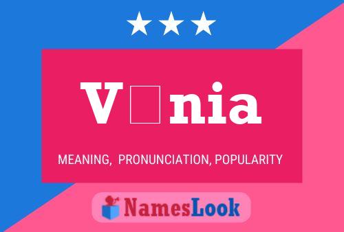 Vânia Name Poster