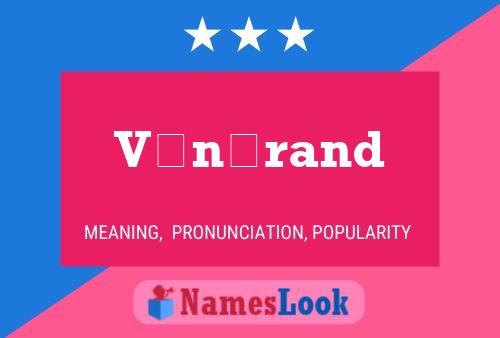 Vénérand Name Poster