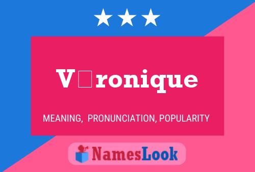 Véronique Name Poster