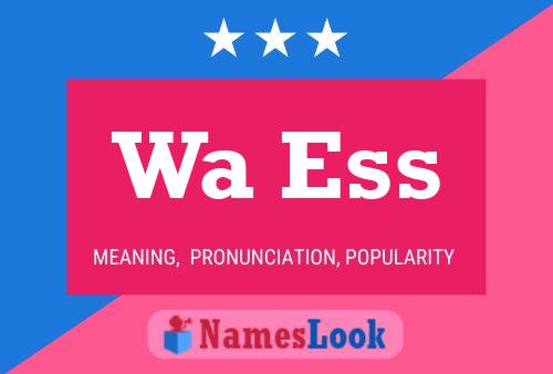 Wa Ess Name Poster