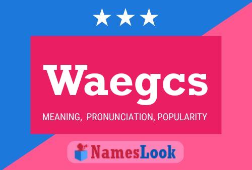 Waegcs Name Poster