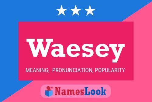 Waesey Name Poster