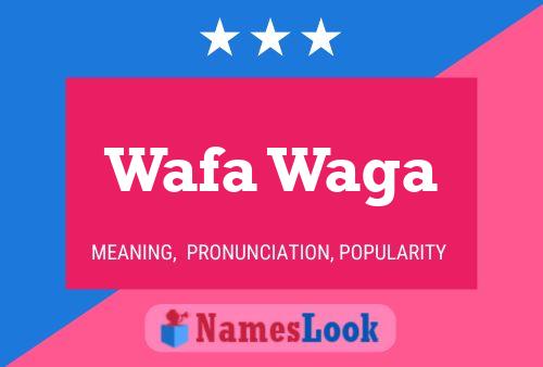 Wafa Waga Name Poster