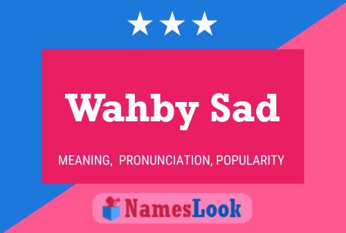 Wahby Sad Name Poster