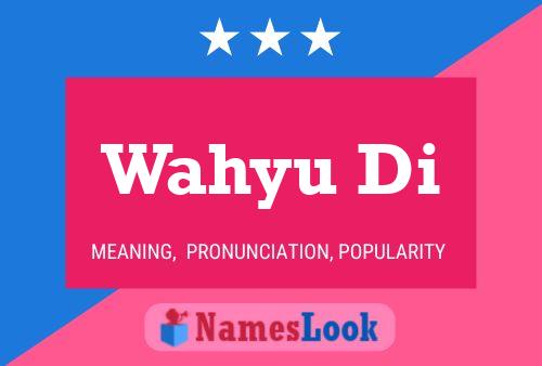 Wahyu Di Name Poster