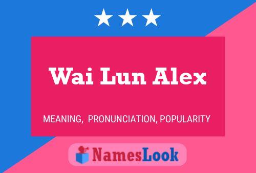 Wai Lun Alex Name Poster