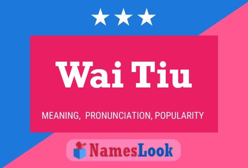 Wai Tiu Name Poster