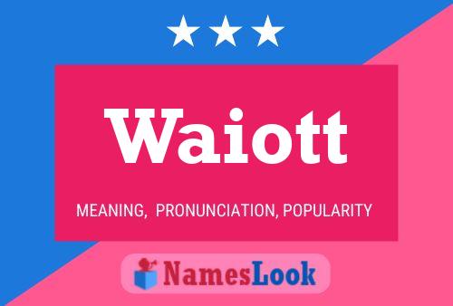 Waiott Name Poster