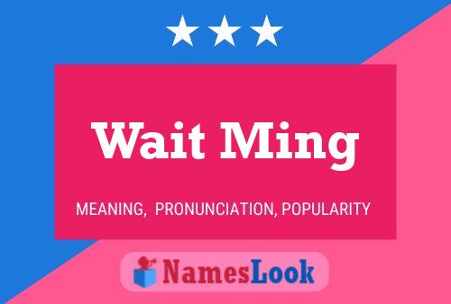 Wait Ming Name Poster