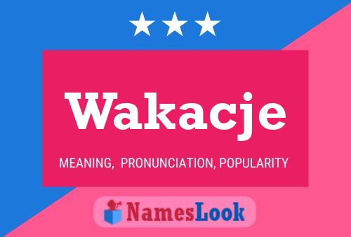 Wakacje Name Poster