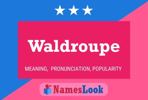 Waldroupe Name Poster