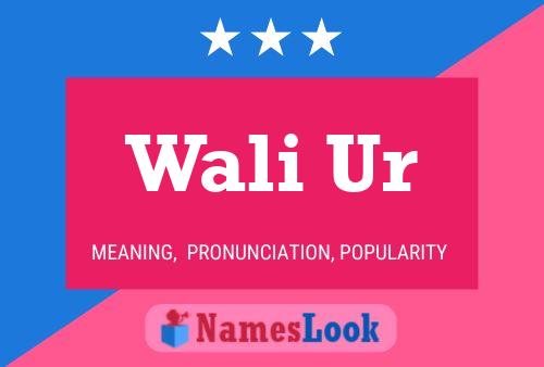 Wali Ur Name Poster