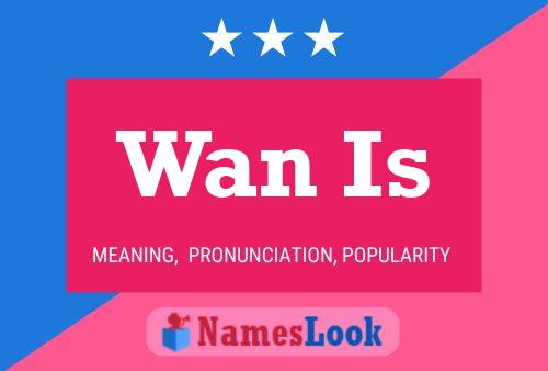 Wan Is Name Poster