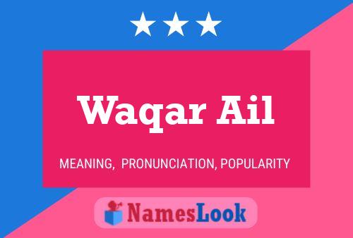 Waqar Ail Name Poster