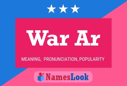 War Ar Name Poster