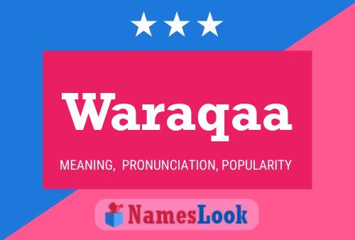 Waraqaa Name Poster