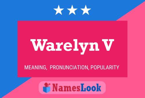 Warelyn V Name Poster