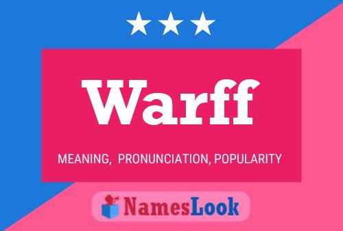 Warff Name Poster