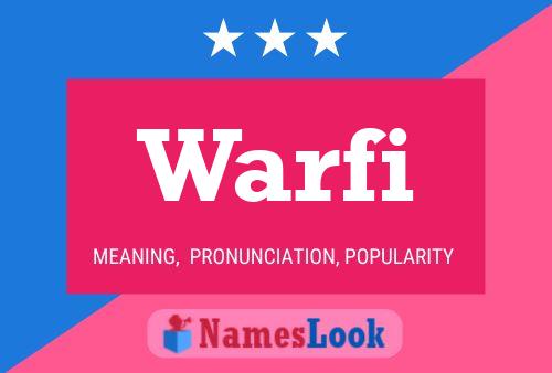 Warfi Name Poster