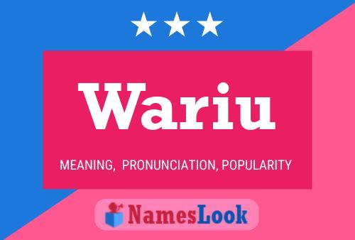 Wariu Name Poster